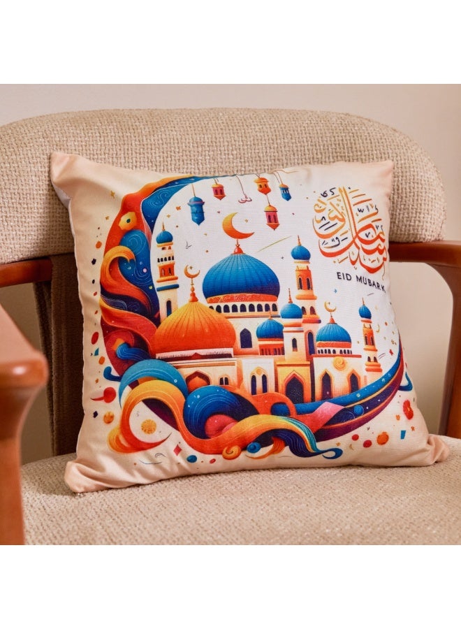 نجفة شوب كوفر كوشن رمضاني بتصميم إسلامي مميز، يُباع كغلاف فقط - Image 1